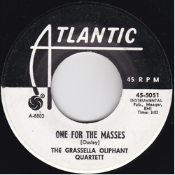 The Grassella Oliphant Quartet One For The Masses / Star Dust USED VINYL 7INCH 45 RPM SINGLE PROMO