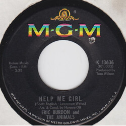 Eric Burdon & The Animals That Ain't Where It's At / Help Me Girl USED VINYL 7INCH 45 RPM SINGLE