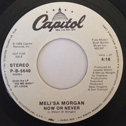Meli'sa Morgan Now Or Never Vinyl 7" USED