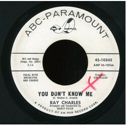 Ray Charles You Don't Know Me / Careless Love USED VINYL 7INCH 45 RPM PROMO