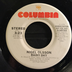 Nigel Olsson Rainy Day Vinyl 7" USED