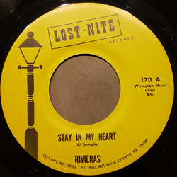 The Rivieras (2) Stay In My Heart / Easy To Remember Vinyl 7" USED