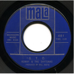 Ronny & The Daytonas G.T.O. / Hot Rod Baby USED VINYL 7INCH 45 RPM SINGLE STYRENE