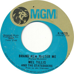 Mel Tillis / The Statesiders (2) Brand New Mister Me USED VINYL 7INCH 45 RPM SINGLE