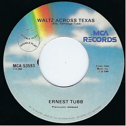 Ernest Tubb Waltz Across Texas / Walking The Floor Over You USED VINYL 7INCH SINGLE REISSUE