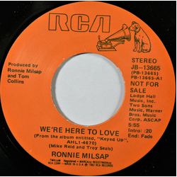 Ronnie Milsap We're Here To Love Vinyl 7" USED