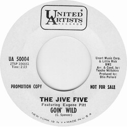 The Jive Five / Eugene Pitt Goin' Wild USED VINYL 7INCH 45 RPM SINGLE PROMO