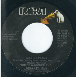 Porter Wagoner And Dolly Parton Making Plans / Beneath The Sweet Magnolia Tree USED VINYL 7INCH SINGLE STYRENE