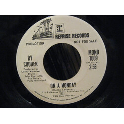 Ry Cooder On A Monday Vinyl 7" USED