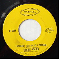 Charlie Walker (2) Tonight We're Calling It A Day USED VINYL 7INCH SINGLE 45 RPM