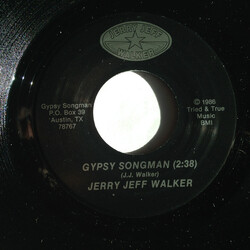 Jerry Jeff Walker Gypsy Songman / Hands On The Wheel USED VINYL 7INCH 45 RPM