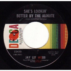 Jay Lee Webb She's Looking Better By The Minute / The House Where Losers Go USED VINYL 7INCH 45 RPM SINGLE