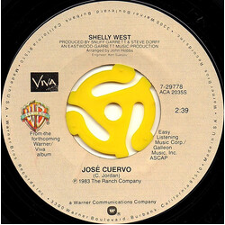 Shelly West José Cuervo / Country Lullaby USED VINYL 7INCH 45 RPM SINGLE STYRENE STEREO