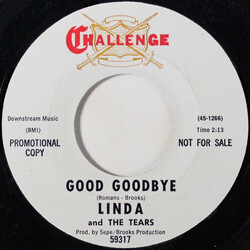 Sandy Lynn / The Tears (9) Good Goodbye / The Happy Blues USED VINYL 7INCH 45 RPM PROMO STYRENE