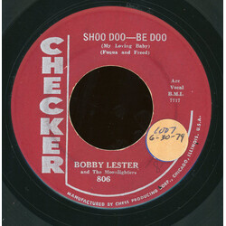Bobby Lester / The Moonlighters (4) Shoo Doo-Be Doo / So All Alone USED VINYL 7INCH 45 RPM REISSUE