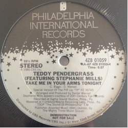 Teddy Pendergrass Take Me In Your Arms Tonight USED VINYL 12INCH 33 S RPM PROMO