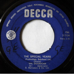 Val Doonican The Special Years USED VINYL 7INCH 45 RPM SINGLE