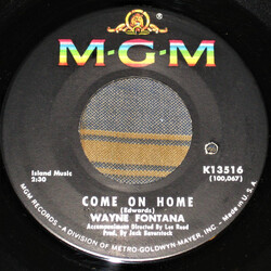 Wayne Fontana Come On Home USED VINYL 7INCH 45 RPM SINGLE