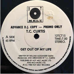 T.C. Curtis Pack Up Your Things And Get Out Of My Life USED VINYL 12INCH 45 RPM PROMO