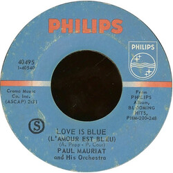 Paul Mauriat And His Orchestra Love Is Blue (L'Amour Est Bleu) / Sunny USED VINYL 7INCH 45 RPM SINGLE