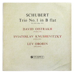 Franz Schubert / David Oistrach / Sviatoslav Knushevitsky / Lev Oborin Trio No. 1 In B Flat Vinyl LP USED