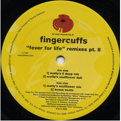 Fingercuffs Fever For Life Remixes Pt. II USED VINYL 12INCH