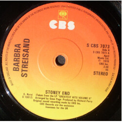 Barbra Streisand Stoney End USED VINYL 7INCH 45 RPM SINGLE REISSUE