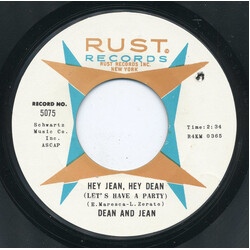 Dean & Jean Hey Jean, Hey Dean USED VINYL 7INCH 45 RPM SINGLE STYRENE