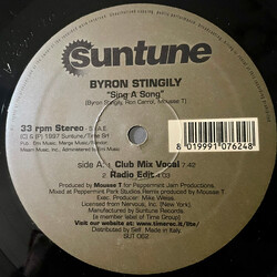 Byron Stingily Sing A Song VINYL 12" USED