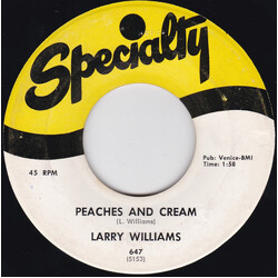 Larry Williams (3) Peaches And Cream USED VINYL 7INCH 45 RPM