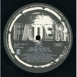 Foxy / Peter Brown (2) Get Off / Dance With Me USED VINYL 33 S RPM MAXI-SINGLE PROMO 12INCH