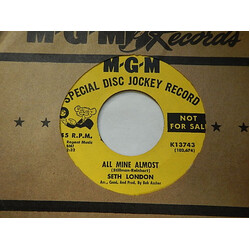 Seth London All Mine Almost Vinyl 7" USED