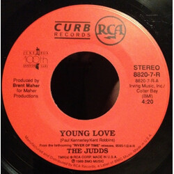 The Judds Young Love USED VINYL 7INCH 45 RPM SINGLE