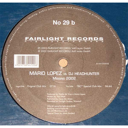 Mario Lopez / DJ Headhunter Missing 2002 Vinyl 12" USED