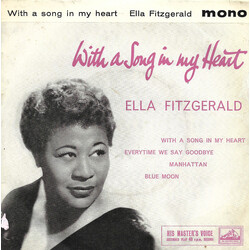 Ella Fitzgerald With A Song In My Heart USED VINYL 7INCH EP MONO 45 RPM