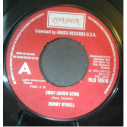 Bobby Rydell Sway (Quien Sera) USED VINYL 7INCH 45 RPM SINGLE PROMO