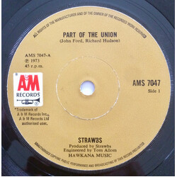 Strawbs Part Of The Union USED VINYL 7INCH 45 RPM SINGLE