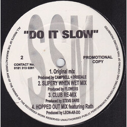 S-Ence (2) Do It Slow USED VINYL 12INCH PROMO