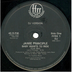 Jamie Principle Baby Wants To Ride VINYL 12" USED