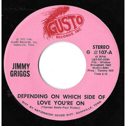 Jimmy Griggs Depending On What Side Of Love You're On / The Last Letter USED VINYL 7INCH 45 RPM