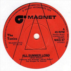 The Tonics (3) All Summer Long USED VINYL 7INCH 45 RPM SINGLE PROMO