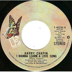 Harry Chapin I Wanna Learn A Love Song USED VINYL 7INCH 45 RPM SINGLE STEREO