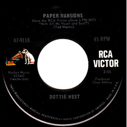 Dottie West Paper Mansions / Someone's Gotta Cry USED VINYL 7INCH 45 RPM SINGLE
