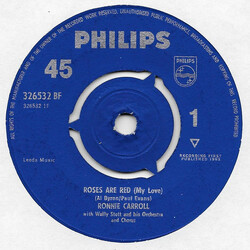 Ronnie Carroll Roses Are Red (My Love) USED VINYL 7INCH 45 RPM SINGLE MONO