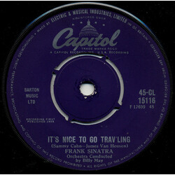 Frank Sinatra It's Nice To Go Trav'ling USED VINYL 7INCH 45 RPM SINGLE