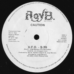 Caution U.F.O. USED VINYL 12INCH 33 S RPM PROMO