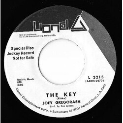Joey Gregorash Jodie / The Key USED VINYL 7INCH 45 RPM PROMO