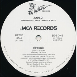 Jodeci Freek'N U USED VINYL 12INCH 33 S RPM PROMO