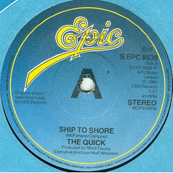 The Quick Ship To Shore USED VINYL 7INCH 45 RPM SINGLE PROMO