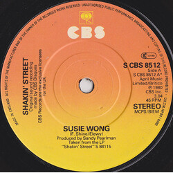 Shakin' Street Suzie Wong USED VINYL 7INCH 45 RPM SINGLE